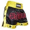 FIGHTERS - Muay Thai Shorts / Black-Yellow