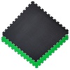 Tapis de sol en mouse / 100 x 100 x 2.0 cm / Tatami réversible puzzle / Vert-Noir