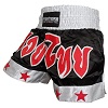 FIGHTERS - Shorts de Muay Thai / Noir-Blanc