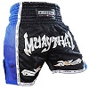 FIGHTERS - Shorts de boxe thai / Elite Muay Thai / Noir-Bleu