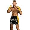 FIGHTERS - Thaibox Shorts / Elite Muay Thai / Schwarz-Gelb / Large