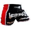 FIGHTERS - Pantalones Muay Thai / Elite Pro Muay Thai / Negro-Rojo