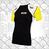 FIGHTERS - Rash Guard / Schwarz-Gelb-Weiss