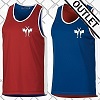 FIGHTERS - Boxing Shirt / Reversable / Rot + Blau
