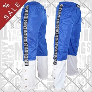 FIGHT-FIT - Trainerhosen / Blau-Weiss / Large