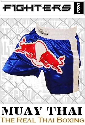 FIGHTERS - Pantalones Muay Thai / Bulls / Azul / XL