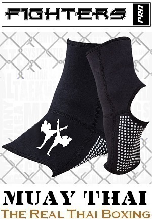 FIGHTERS - Knöchelschoner / Anti-Slip / Schwarz / Large