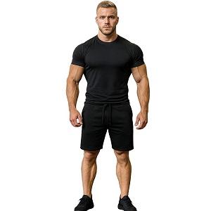 FIGHTERS - Fitness Shorts / Giant / Schwarz / Medium