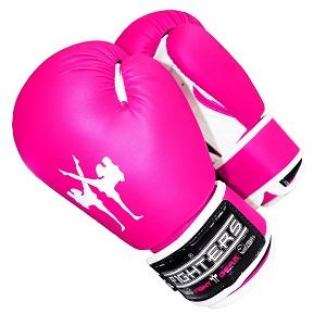 FIGHTERS - Guantes de boxeo para niños / Attack / 6 oz / Rosado