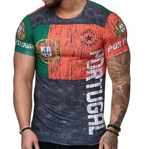 FIGHTERS - T-Shirt / Portugal  / Rojo-Verde-Negro / Medium