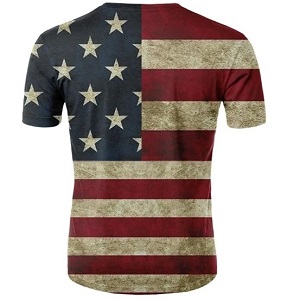 FIGHTERS - T-Shirt / Estados Unidos / Rojo-Blanco-Azul / XL