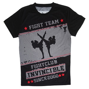 FIGHTERS - Camiseto / Fight Team Invincible / Negro / Large