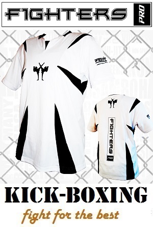 FIGHTERS - Camicia da kickboxing / Competition / Bianco / XS