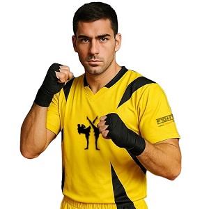 FIGHTERS - Kick-Boxing Shirt / Competition / Gelb / XS