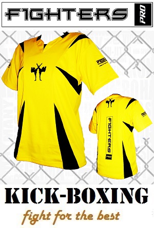FIGHTERS - Chemise Kick-Boxing / Competition / Jaune / Large