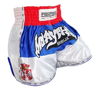 FIGHTERS - Pantaloncini Muay Thai / Serbia-Srbija / Elite / Medium