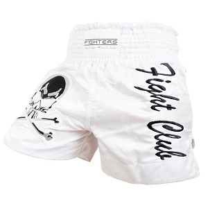 FIGHTERS - Pantalones Muay Thai / Fight Club / Blanco / Small