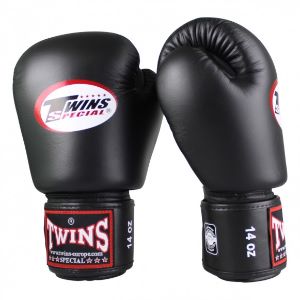 Twins - Boxhandschuhe / BGVL-3 AIR / Schwarz / 14 oz