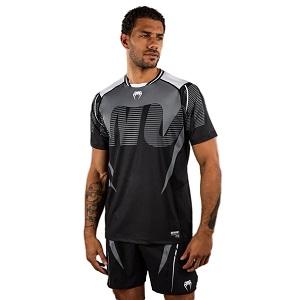 Venum - T-Shirt / Adrenaline Dry Tech / Schwarz-Silber-Grau / Small