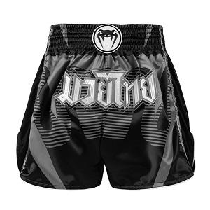 Venum - Muay Thai Shorts / Adrenaline / Schwarz-Silber-Grau / Small