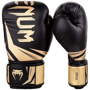 Venum - Guantoni da Boxe / Challenger 3.0 / Nero-Oro / 10 oz