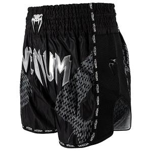 Venum - Muay Thai Shorts / Nexus / Schwarz-Silber / Medium