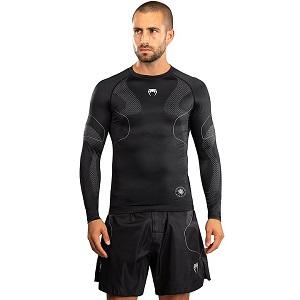 Venum - Rashguard / Nexus / Long Sleeve / Schwarz-Silber / Medium