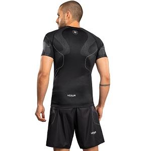 Venum - Rashguard / Nexus / Short Sleeve / Schwarz-Silber / Medium