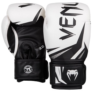 Venum - Guantoni da Boxe / Challenger 3.0 / Bianco-Nero / 12 oz