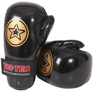 Top Ten - Gants de Point Fighting / Noir-Or / Medium