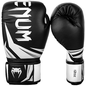 Venum - Guantes de Boxeo / Challenger 3.0 / Negro-Blanco / 14 oz