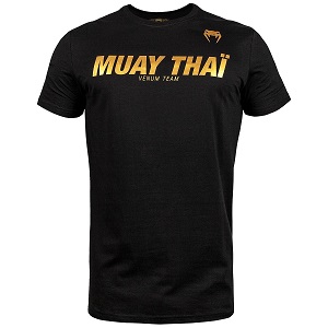 Venum - T-Shirt / Muay Thai VT / Black-Gold / Medium