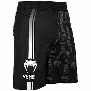 Venum - Fitness Shorts / Logos / Schwarz-Weiss / Large